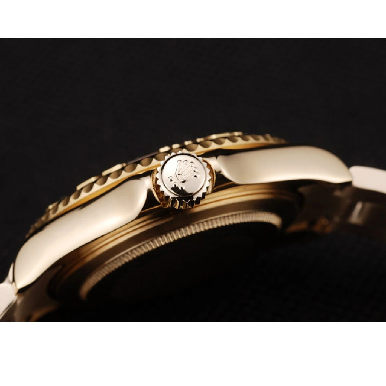 Aaa replica watch Yacht Dial Gold Rolex Gold Master 98232 Bezel 0801